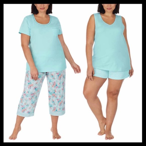 NEW Carole Hochman 4-Piece Pajama Set, 100% cotton - Picture 1 of 8